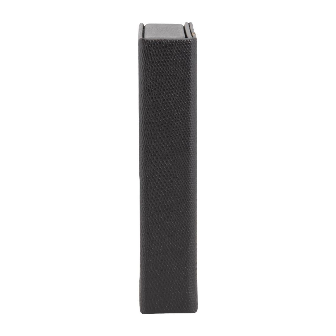 Coffret porte-addition en cuir Securit Trendy noir — DP726