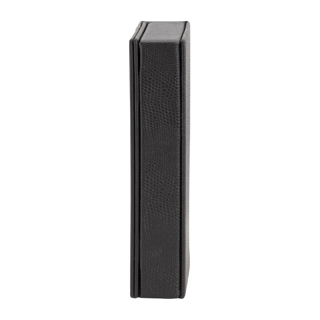 Coffret porte-addition en cuir Securit Trendy noir — DP726