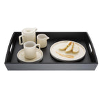Grand plateau de service Olympia en bambou noir 510x350mm — DP883