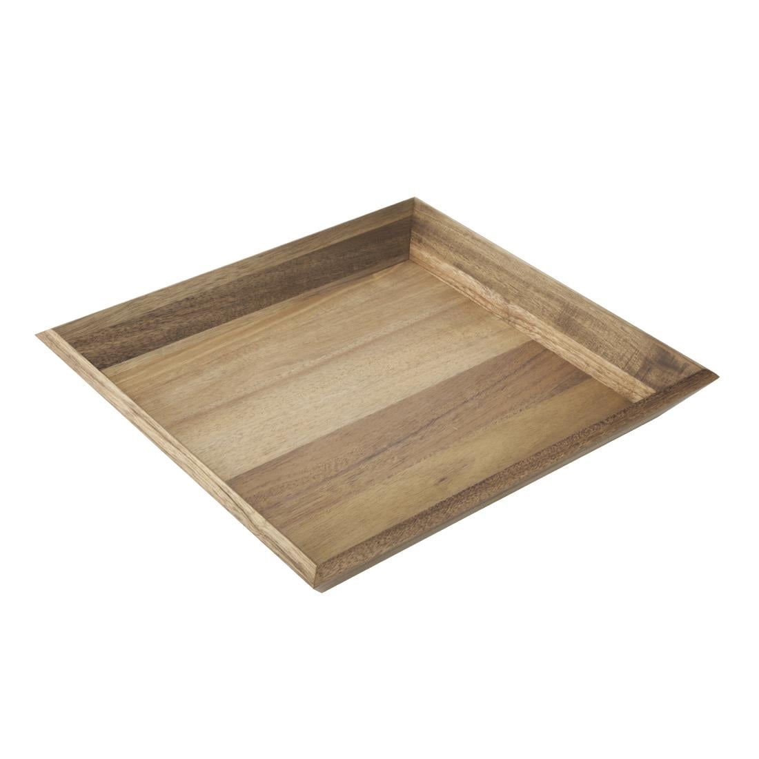 Plateau rectangulaire en acacia Olympia 380x355mm — DP885