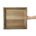 Plateau rectangulaire en acacia Olympia 380x355mm — DP885
