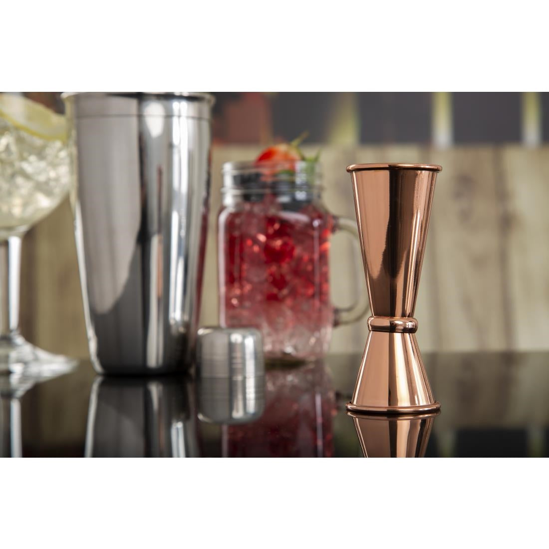 Mesure de bar conique Olympia cuivre 25/50ml — DR606