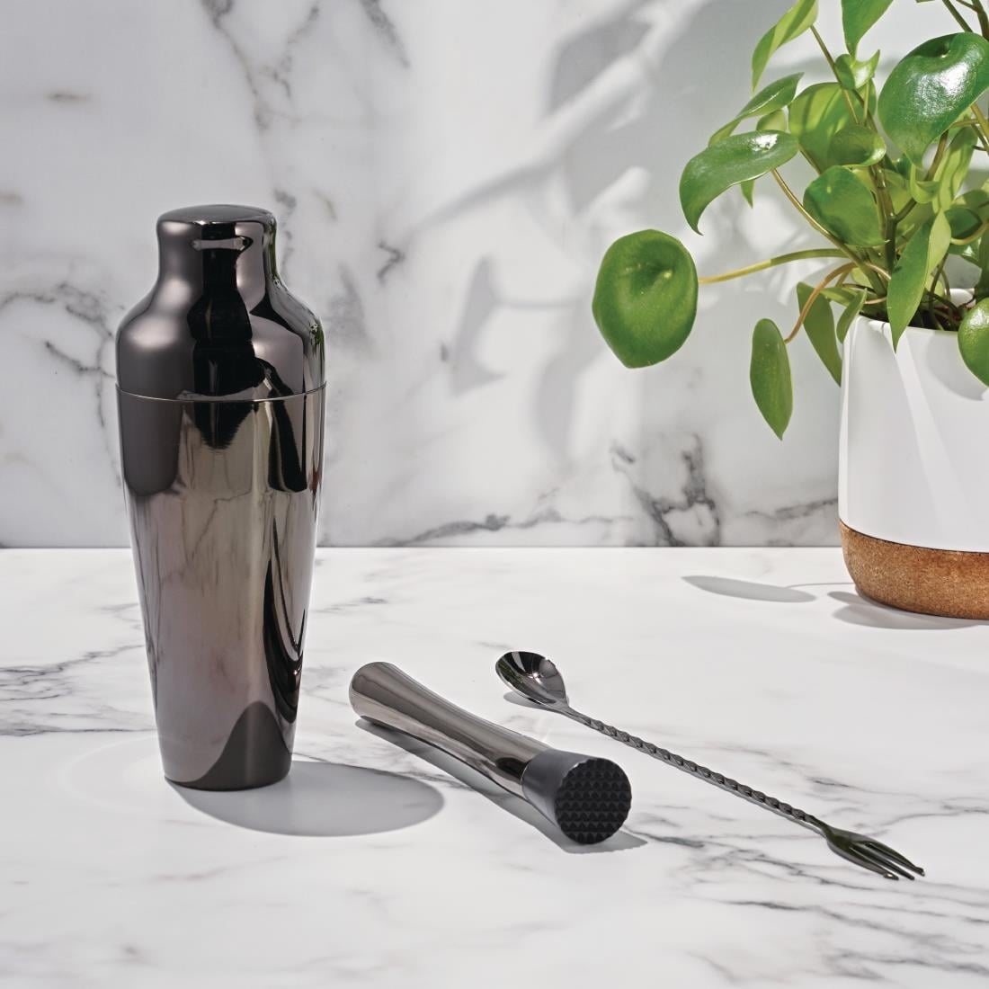 Shaker parisien gris titane Olympia 550ml — DR628