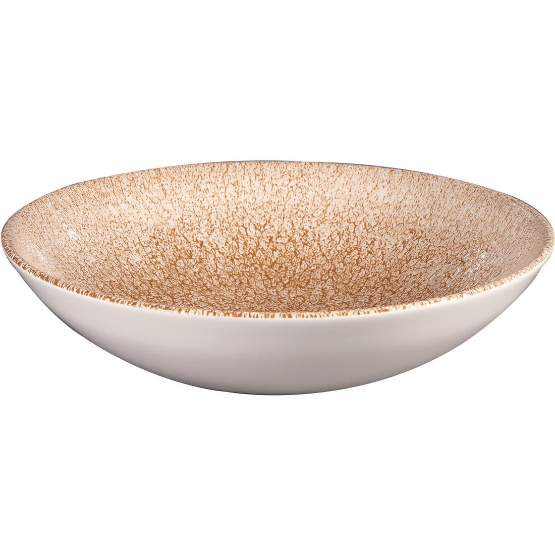 Assiettes coupe ronde Churchill Studio Prints Raku Garnet Orange 182mm (Lot de 12) — DR705