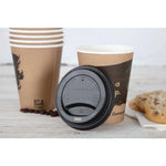 Couvercles gobelets boissons chaudes CPLA compostables Fiesta Compostable 340 ml (lot de 1000) — DS053