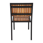 Chaises en acier et acacia Bolero (lot de 4) — DS150