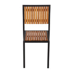 Chaises en acier et acacia Bolero (lot de 4) — DS150