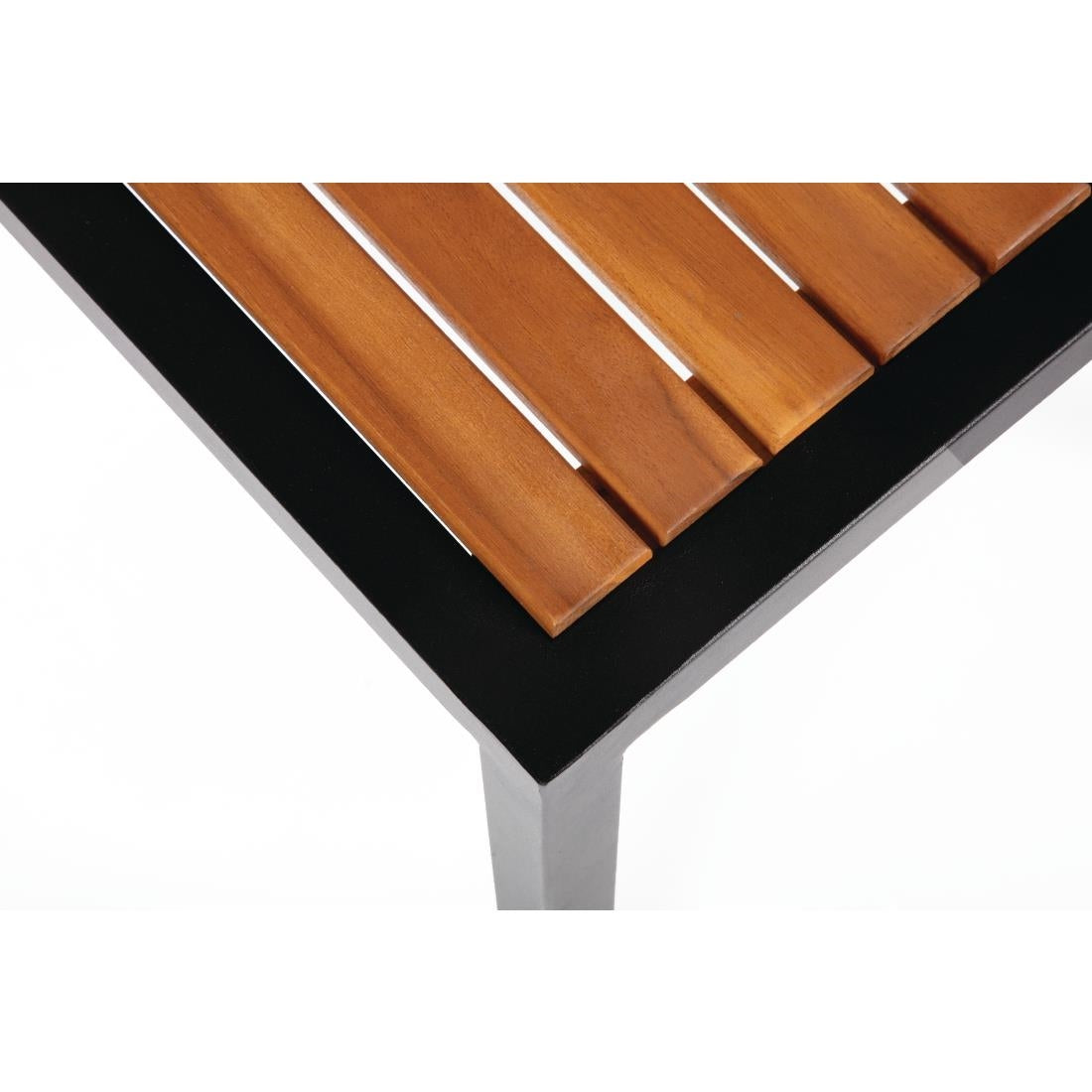 Chaises en acier et acacia Bolero (lot de 4) — DS150