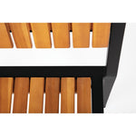 Chaises en acier et acacia Bolero (lot de 4) — DS150