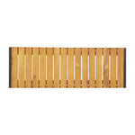 Bancs en acier et acacia Bolero 100 cm (lot de 2) — DS154