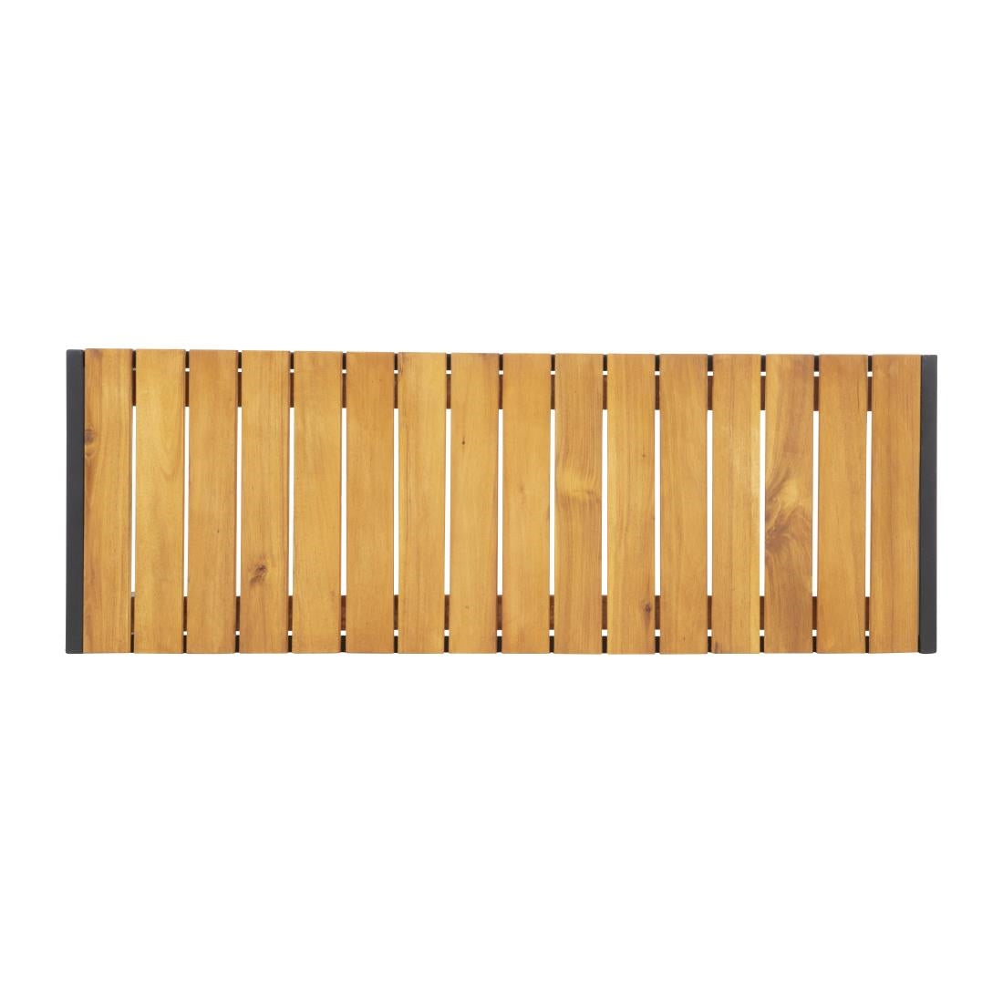 Bancs en acier et acacia Bolero 100 cm (lot de 2) — DS154