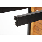 Bancs en acier et acacia Bolero 100 cm (lot de 2) — DS154