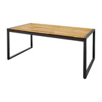 Table industrielle rectangulaire acier et acacia Bolero 180 cm — DS157