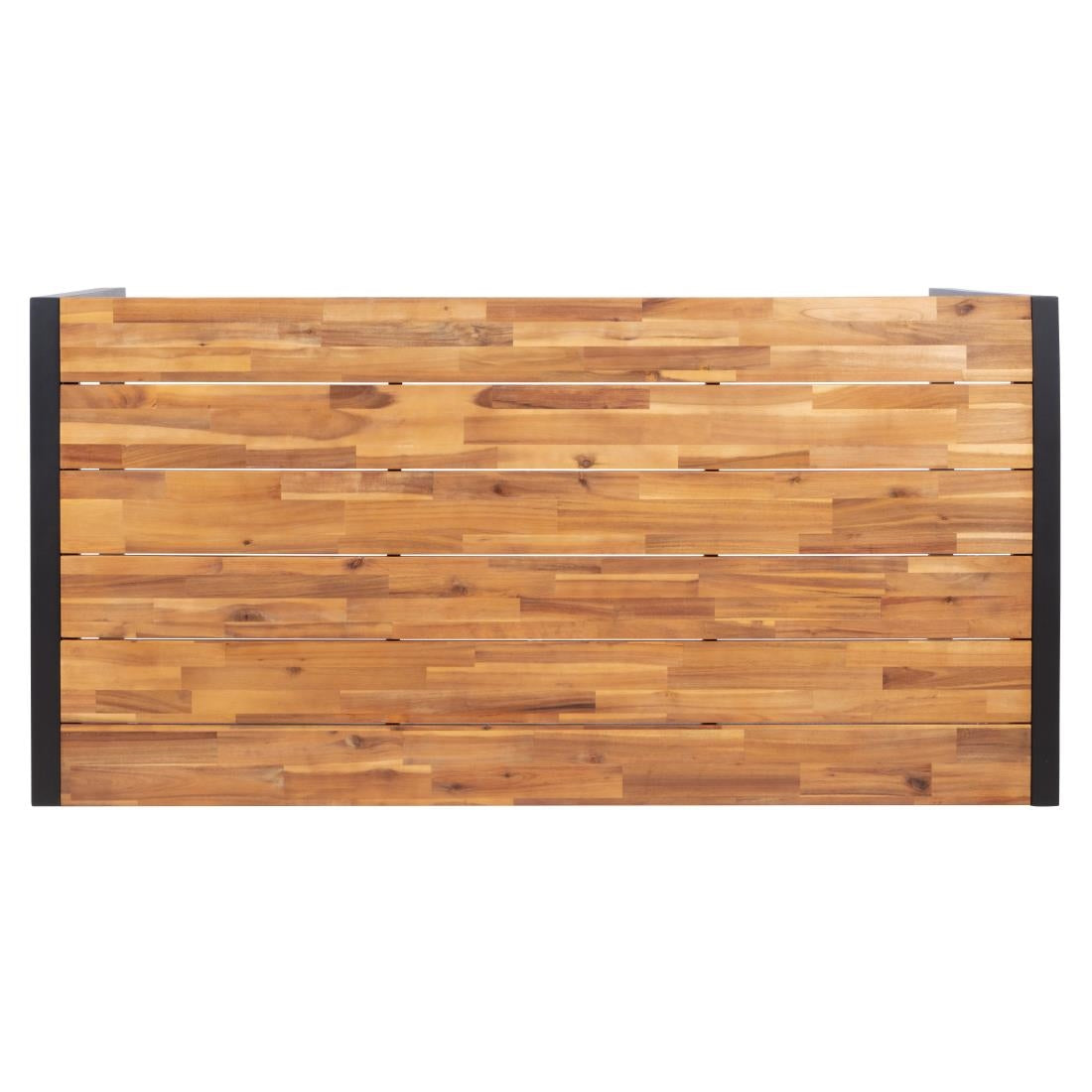Table industrielle rectangulaire acier et acacia Bolero 180 cm — DS157
