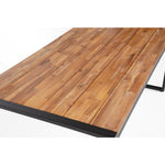 Table industrielle rectangulaire acier et acacia Bolero 180 cm — DS157