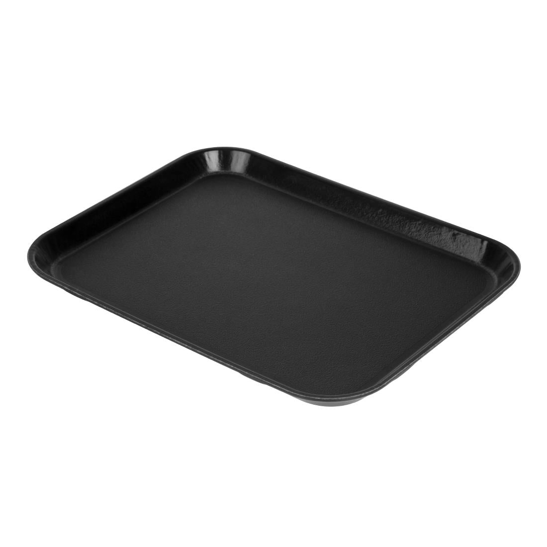 Plateau rectangulaire antidérapant en fibre de verre Cambro EpicTread noir 350mm — DS516