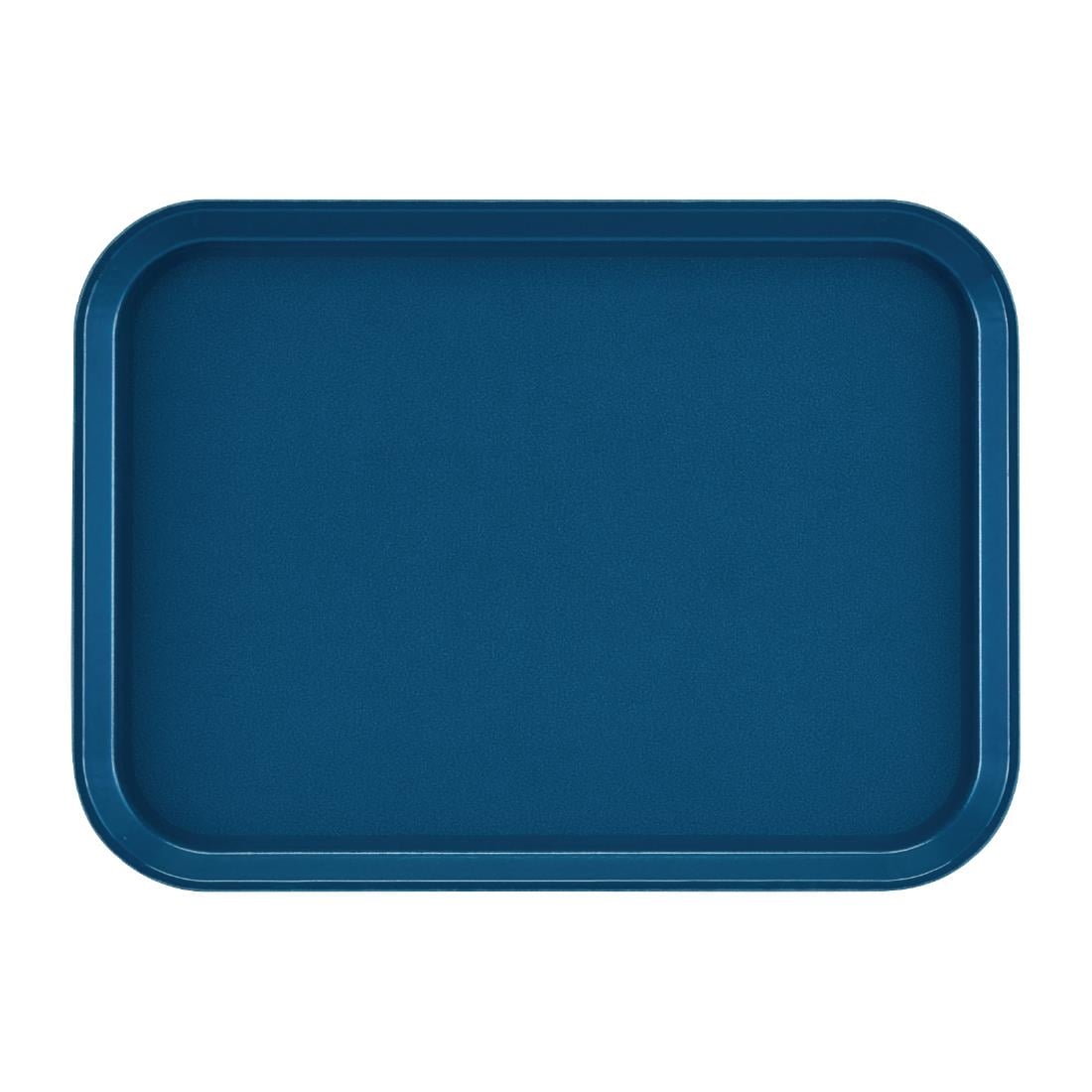 Plateau rectangulaire antidérapant en fibre de verre Cambro EpicTread bleu 350 mm — DS517