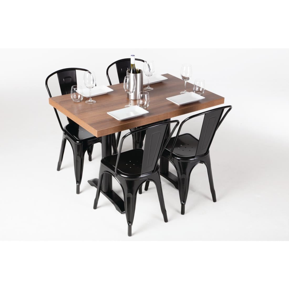 Plateau de table rectangulaire pré-percé Bolero chêne rustique 700mm — DT442