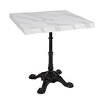 Plateau de table carré pré-percé Bolero effet marbre 700 mm — DT446