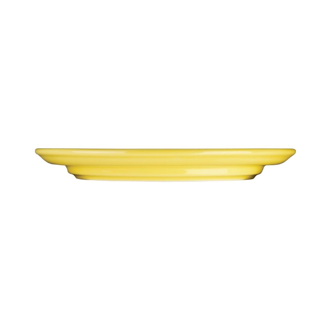 Assiettes à bord surélevé Heritage Olympia jaunes 253mm (lot de 4) — DW147