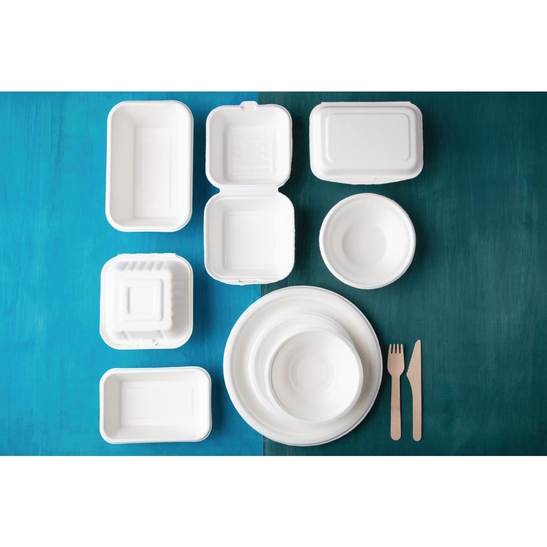 Assiettes en bagasse compostables Fiesta Compostable 26 cm (lot de 50) — CW904
