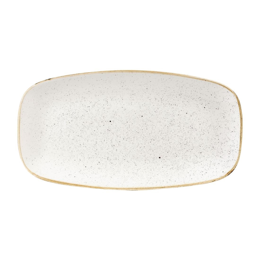Assiettes oblongues Churchill Stonecast Barley White 189 x 355mm (Lot de 6) — DW321
