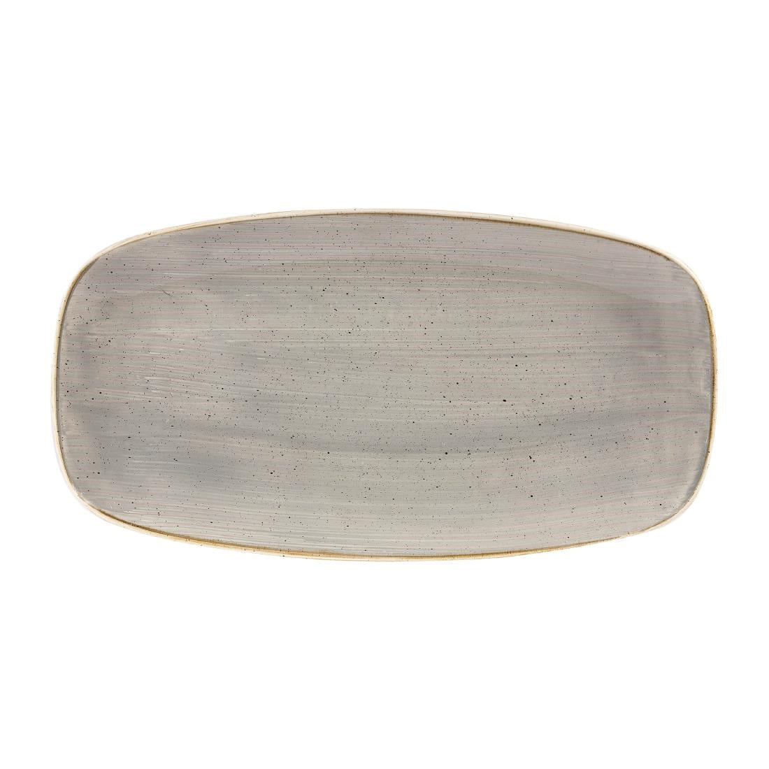 Assiettes oblongues Churchill Stonecast Peppercorn Grey 189 x 355mm (Lot de 6) — DW330