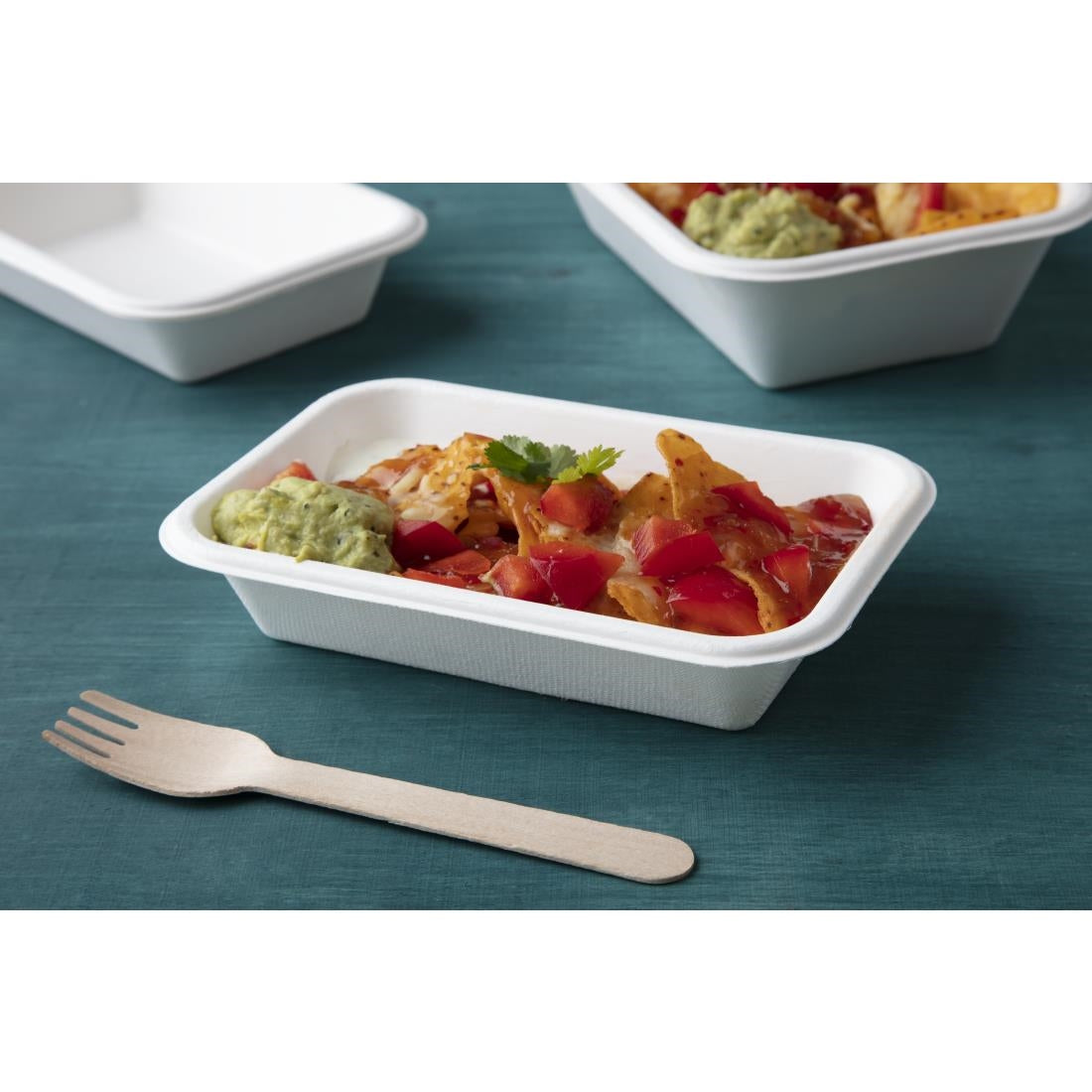 Barquettes compostables en bagasse Fiesta Compostable 455ml (lot de 50) — DW347