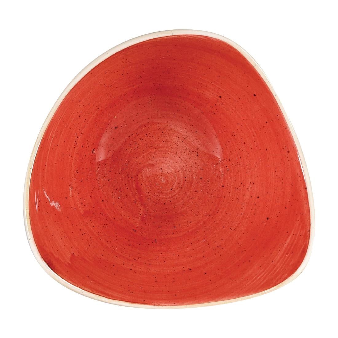 Bols triangulaires Churchill Stonecast Berry Red 185mm (Lot de 12) — DW365