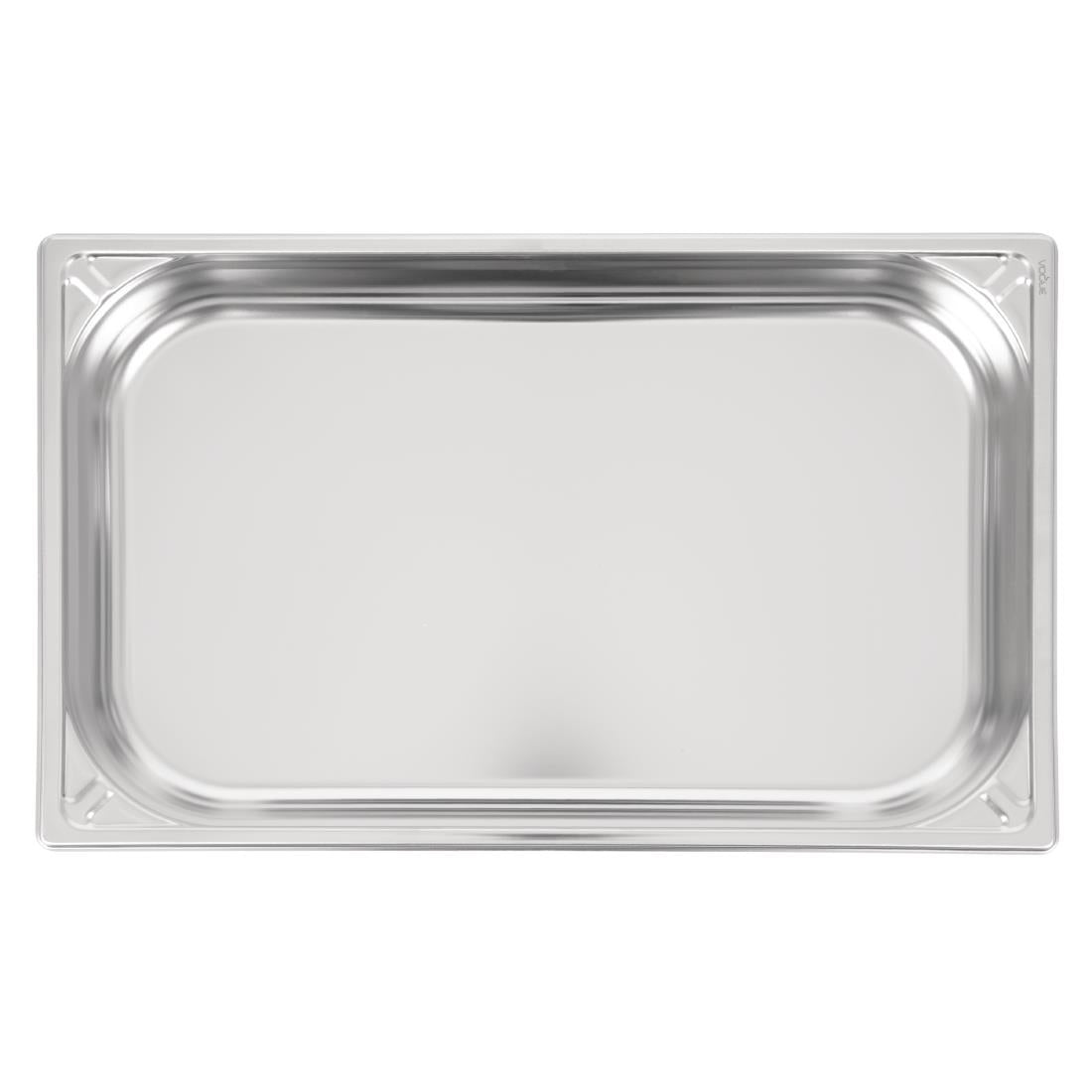 Bac inox 18/10 professionnel Vogue GN 1/1 65mm — DW433