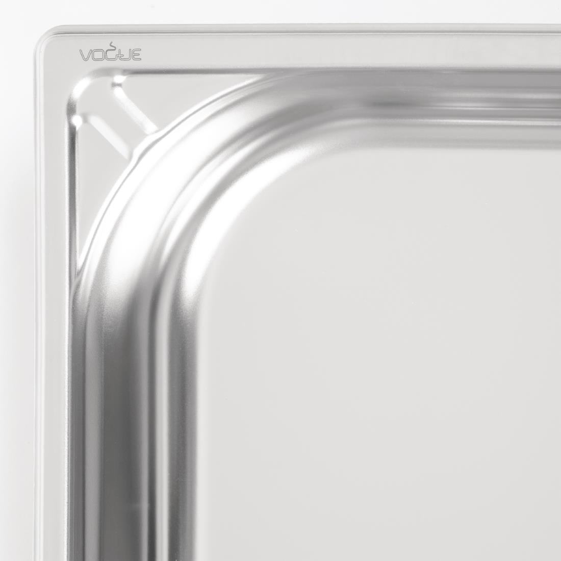 Bac inox 18/10 professionnel Vogue GN 1/1 65mm — DW433