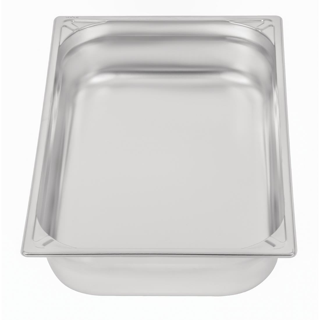 Bac inox 18/10 professionnel Vogue GN 1/1 100mm — DW434