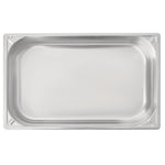 Bac inox 18/10 professionnel Vogue GN 1/1 100mm — DW434