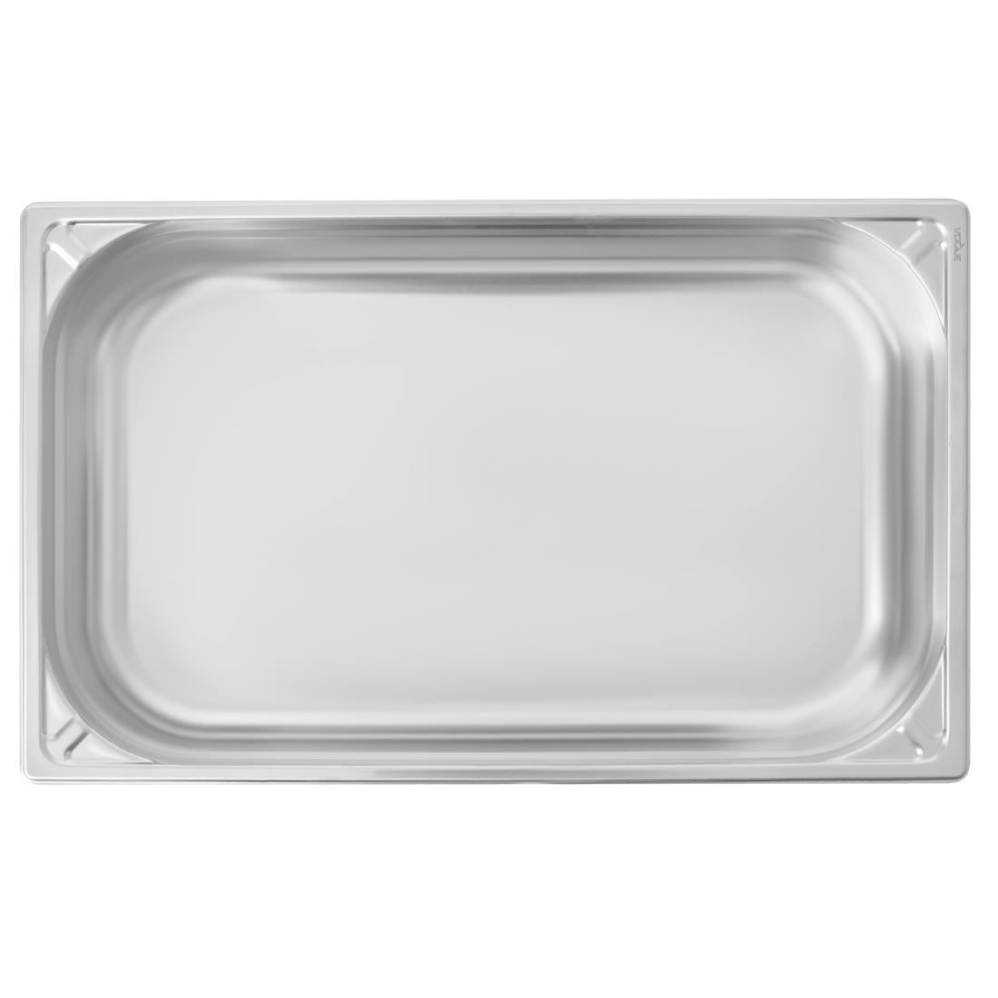 Bac inox 18/10 professionnel Vogue GN 1/1 100mm — DW434