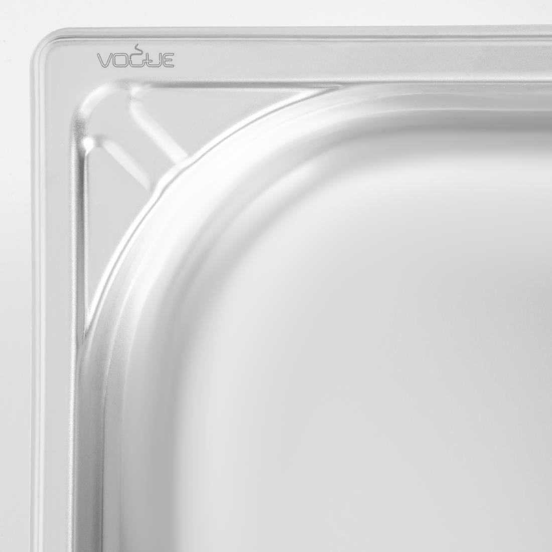 Bac inox 18/10 professionnel Vogue GN 1/1 100mm — DW434