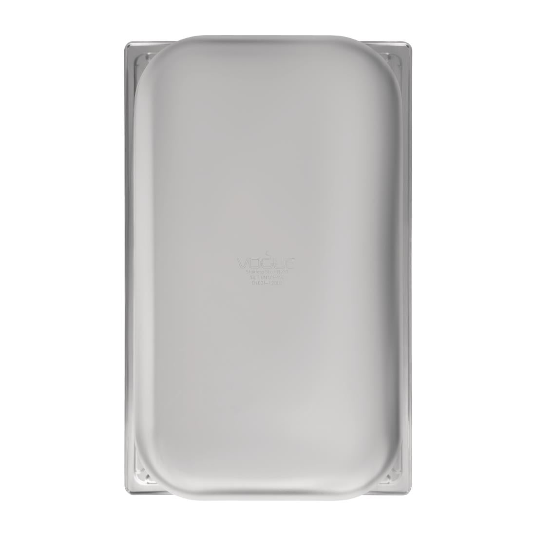 Bac inox 18/10 professionnel Vogue GN 1/1 150mm — DW435