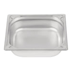 Bac inox 18/10 professionnel Vogue GN 1/2 100mm — DW439