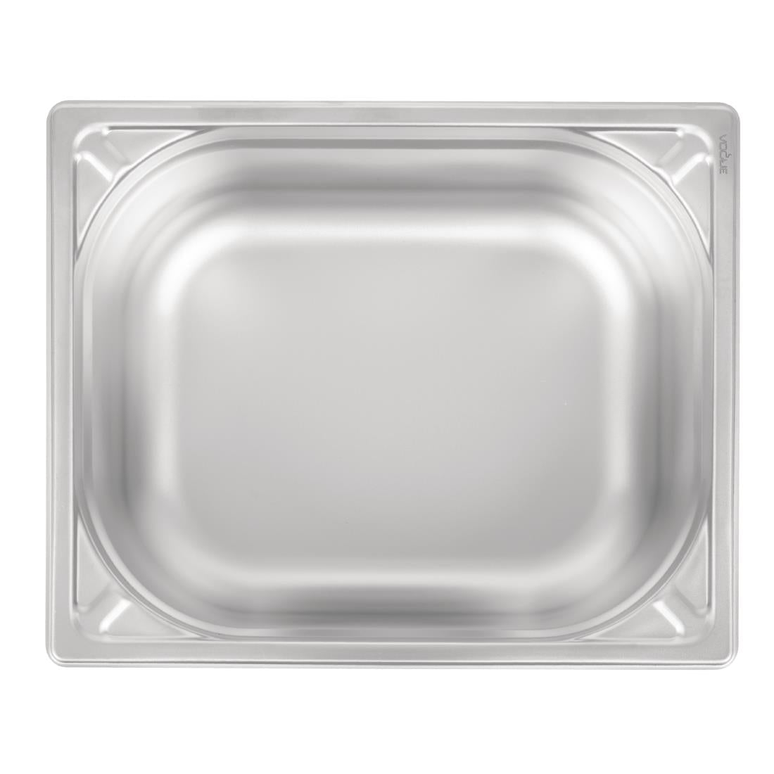 Bac inox 18/10 professionnel Vogue GN 1/2 150mm — DW440