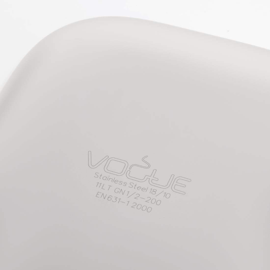 Bac professionnel inox 18/10 Vogue GN 1/2 200mm — DW441