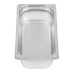 Bac inox 18/10 professionnel Vogue GN 1/3 100mm — DW443