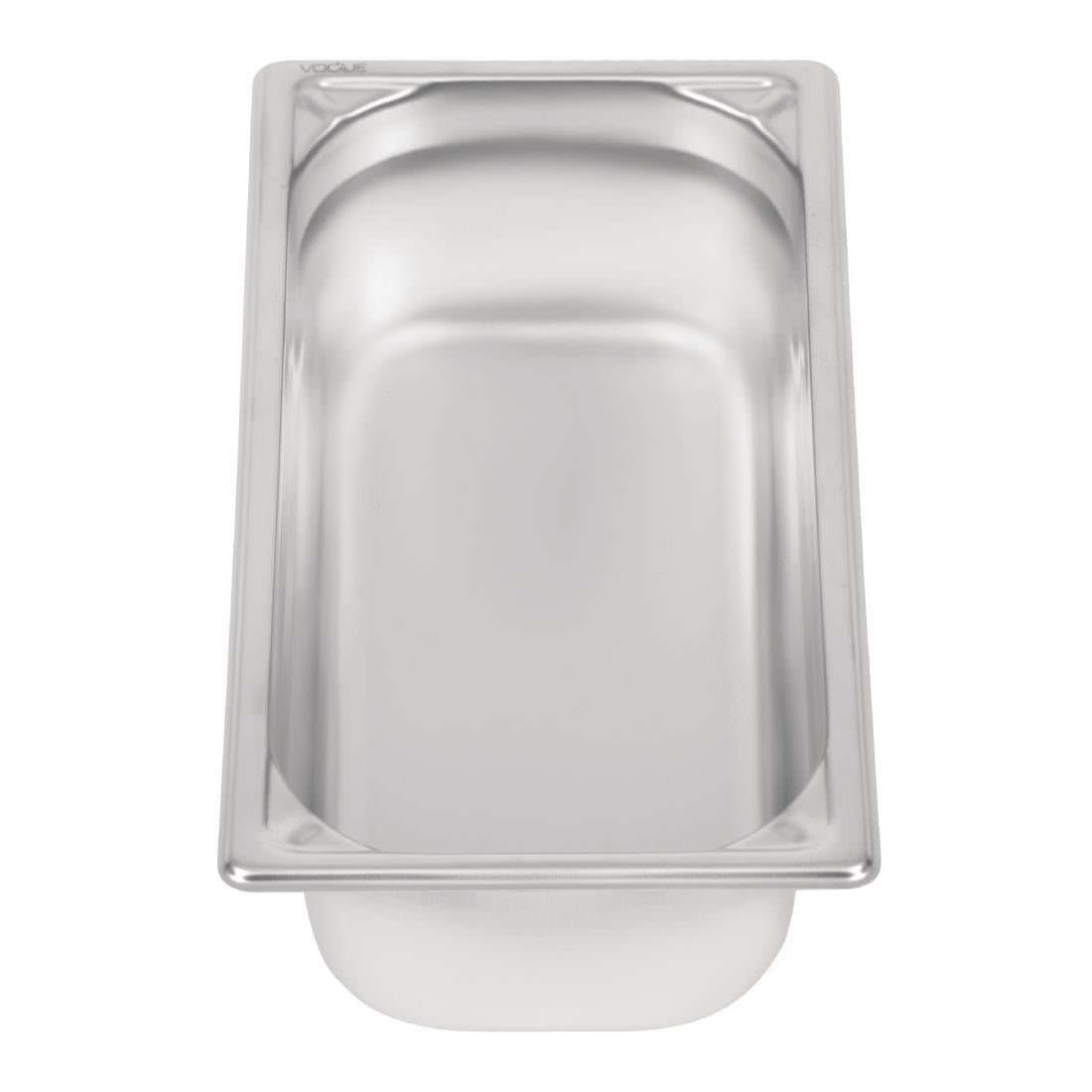 Bac inox 18/10 professionnel Vogue GN 1/3 100mm — DW443