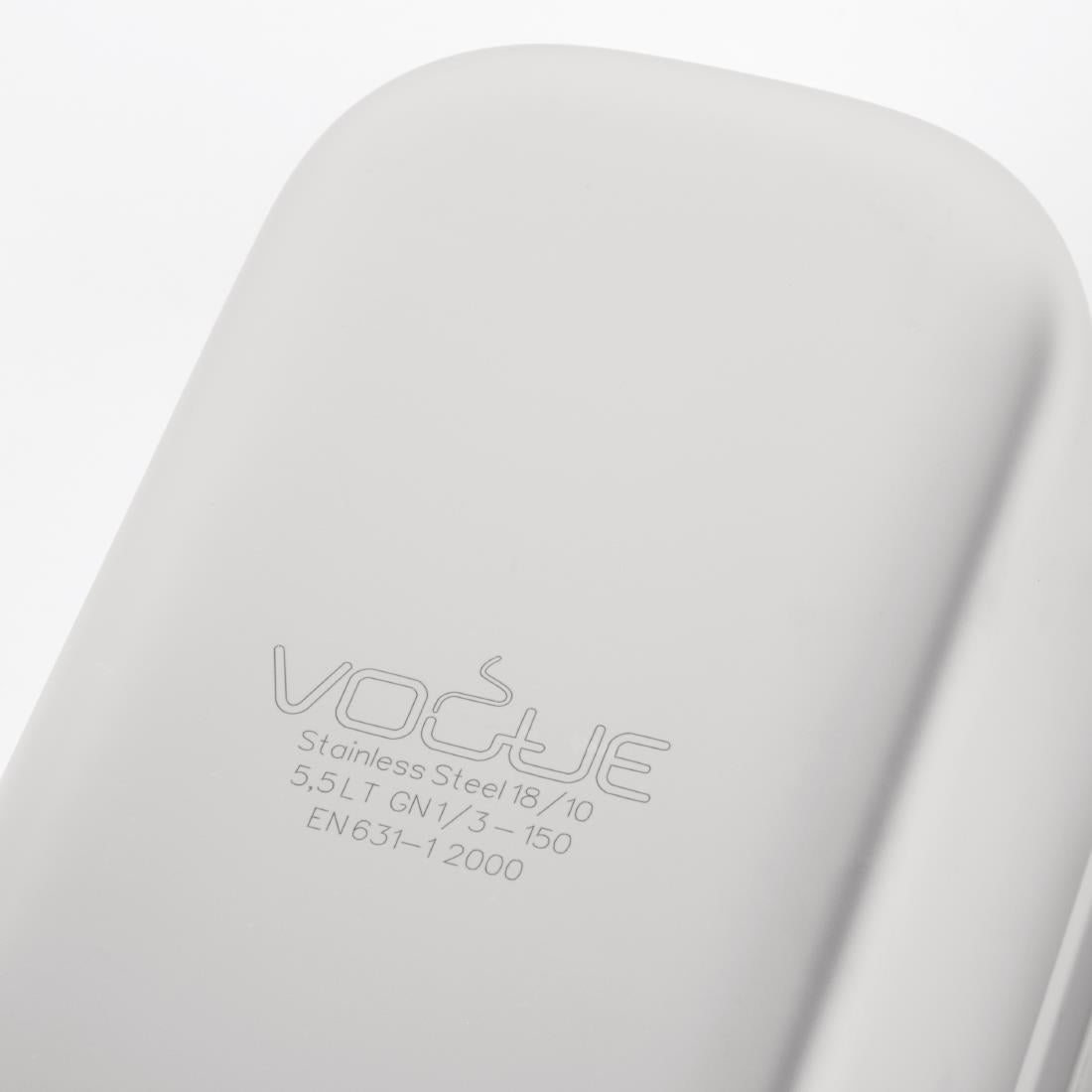 Bac professionnel inox 18/10 Vogue GN 1/3 150mm — DW444