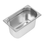 Bac inox 18/10 professionnel Vogue GN 1/4 150mm — DW448