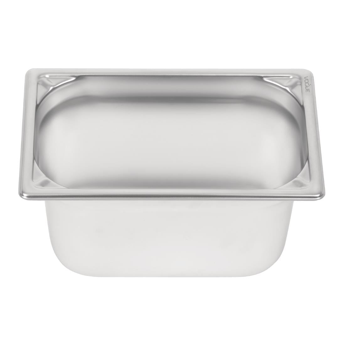 Bac inox 18/10 professionnel Vogue GN 1/4 150mm — DW448