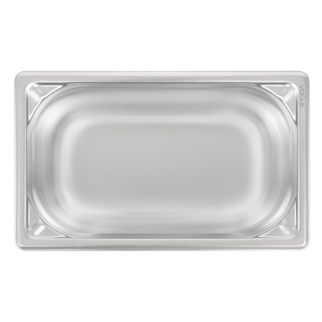 Bac inox 18/10 professionnel Vogue GN 1/4 150mm — DW448