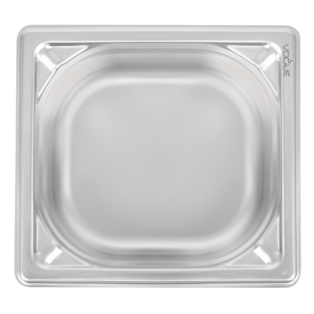 Bac inox 18/10 professionnel Vogue GN 1/6 65mm — DW449