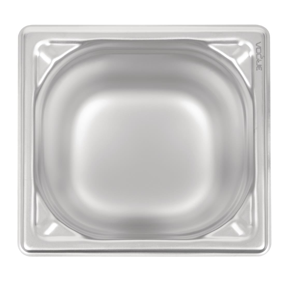 Bac inox 18/10 professionnel Vogue GN 1/6 150mm — DW451