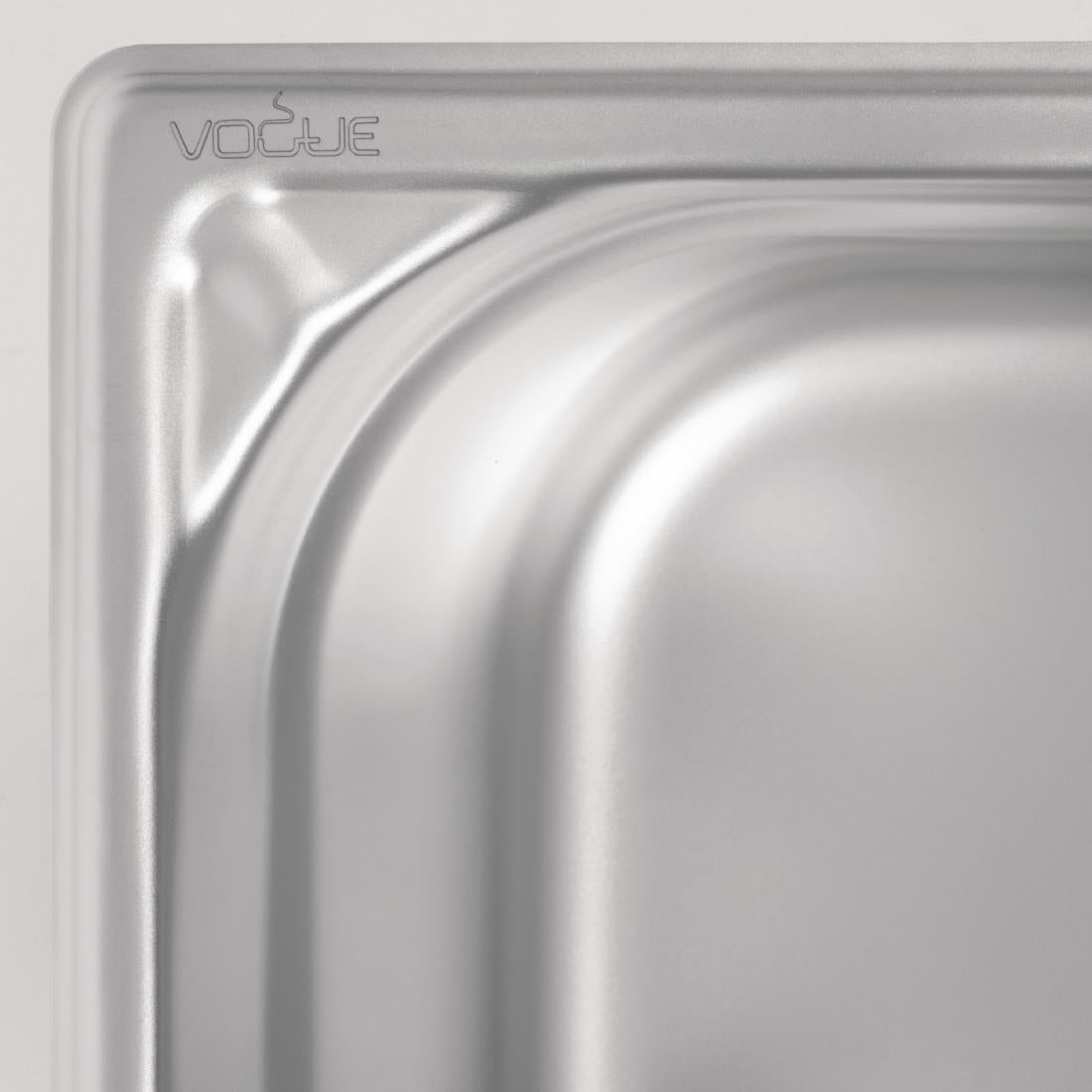 Bac inox 18/10 professionnel Vogue GN 1/6 150mm — DW451