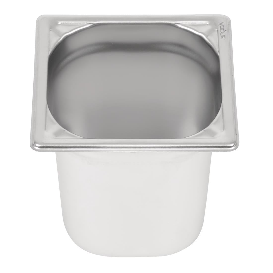 Bac professionnel inox 18/10 Vogue GN 1/6 200mm — DW452