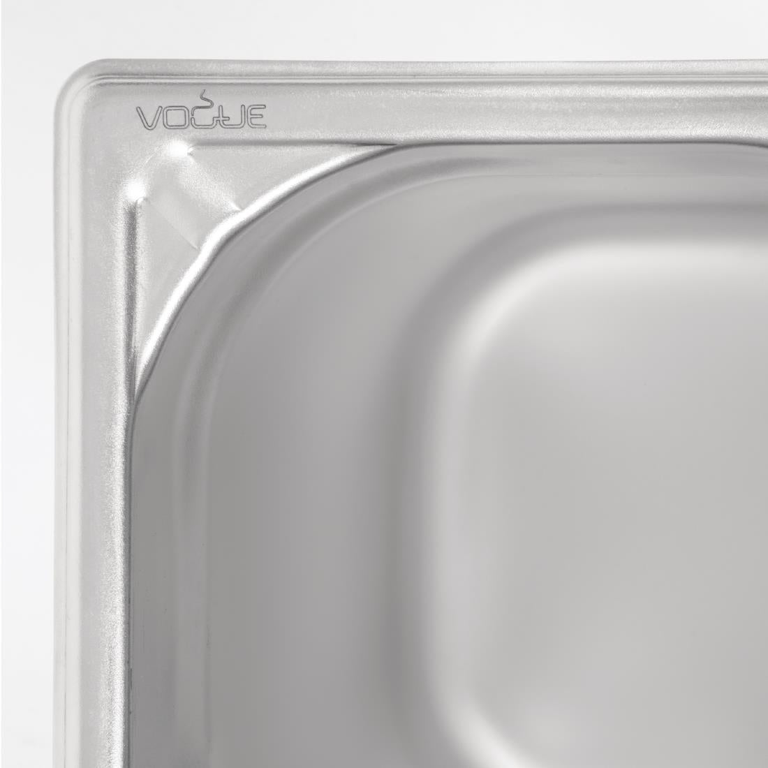 Bac professionnel inox 18/10 Vogue GN 1/6 200mm — DW452